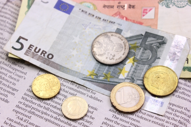 ユーロ紙幣と硬貨