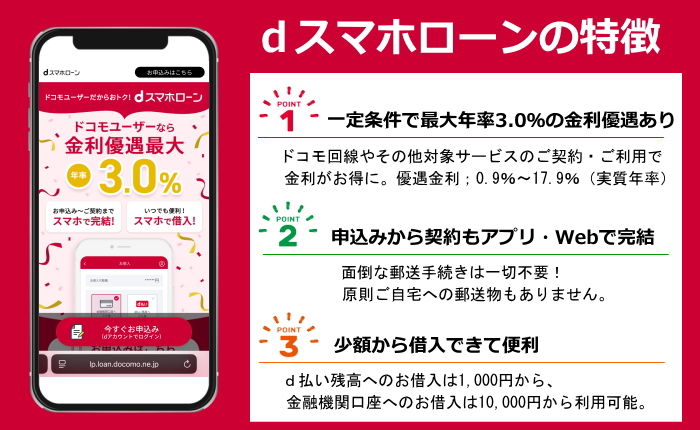 ｄスマホローンの特徴画像