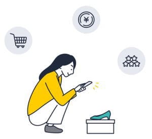 不用品を売る