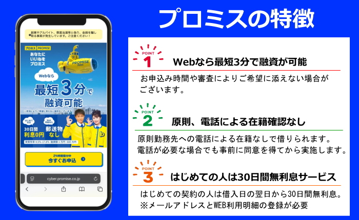 プロミスの特徴画像